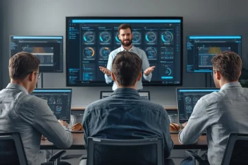 3-European-participants-around-30-years-old-seen-from-behind_-working-on-laptops