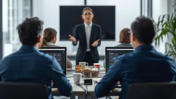 4K-photorealistic-training-room_-3-European-participants-around-30-years-old-seen-from-behind-workin-3