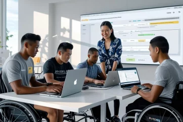 In-a-modern-and-collaborative-tech-training-room_-four-diverse-participants-—-including-one-in-a-whe-1 In-a-modern-and-collaborative-tech-training-room_-four-diverse-participants-—-including-one-in-a-whe-1
