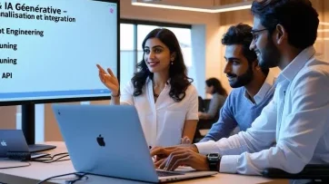 Formation IA Générative et LLMs : Comprendre, Personnaliser et Déployer Adaptez et déployez un LLM dans un environnement réel. Chez Forma-IT, nos formations en Intelligence Artificielle (IA) sont pensées pour vous offrir une expérience d’apprentissage personnalisée et pragmatique, parfaitement alignée avec vos besoins professionnels.