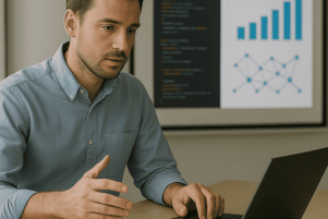 Les formations de FORMA-IT Photo d'une personne faisant une formation avec Forma-IT.